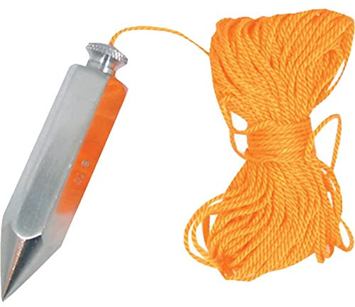 Dapetz ® Plumb Bob & Line 225G Verticle Building Check Decorating Plumbing Building DIY. Precisely Machined Point for Accuracy and Threaded Stud for Line Replacement with 18M Nylon Line