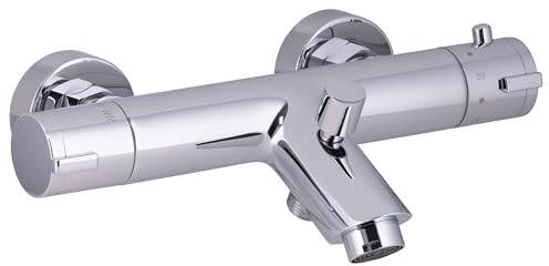 Grifo Termostático para Bañera con Función de Ducha Modelo Protherm Acabado Cromado | Control de Temperatura Preciso, Seguridad Anti-Quemaduras y Conexión Estándar | by EUROSANIT