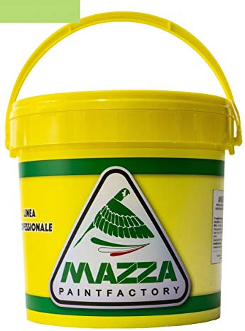 MAZZA Pittura Al Quarzo Per Muri Interni Ed Esterni Lt 5 Ad Alto Potere Coprente Colorificio (Verde Prato3 Mz1085)