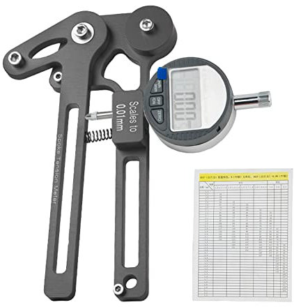 SPORTARC Misuratore di tensione dei raggi della bicicletta Misuratore di tensione dei raggi della bicicletta Strumento di produzione della tensione del filo (orologio elettronico nero)