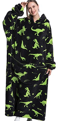 Übergroße Kapuzenpullover-Decke mit riesiger Tasche, Sweatshirt-Decke für Damen und Herren, Einheitsgröße