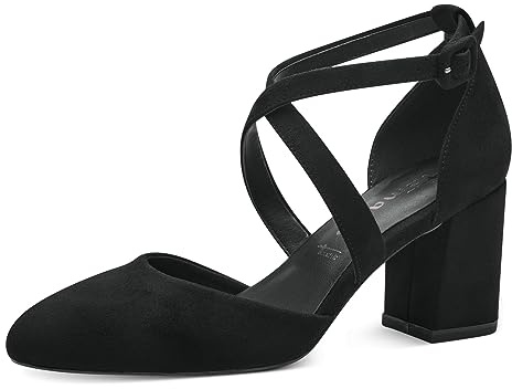 Tamaris Damen Pumps Vegan schwarz 37