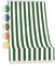 Tenda da Sole da Veranda e da Giardino in Tessuto Resistente, Ombreggiante, Idrorepellente, Protezione dai Raggi UV - Tenda a Caduta Fantasia Rigata (200x300 cm, Verde)
