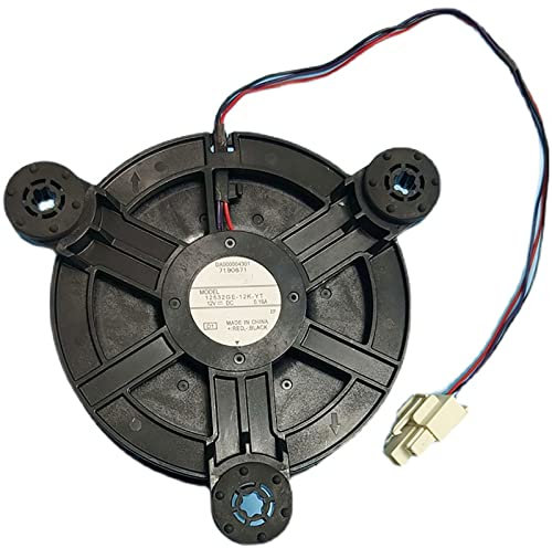 NUHFUFA Repuesto de ventilador silencioso integrado de doble bola rodante 12532GE-12K-YT 12V 0.16A, accesorios universales para refrigerador