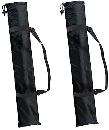 DAZZTIME Sac de Transport pour Trépied,2 Pièces Sacs pour Trépied Vec Cordon de Serrage 23x130cm,Rangement,pour Accessoires de Photographie,Parasols de Plage,Micro,Light Stand Holdall