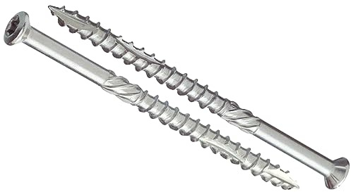 5mm x 80mm Stainless Steel Hard Wood Decking Screws Torx Countersunk Head and Self Drilling Tip High Corrosion Resistant Rust Proof Terrace Screws (Pack of 100) N14AB