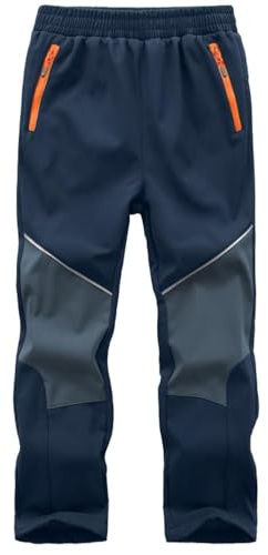 Zzkouine Kinder Softshellhose Schneehose Skihose Warme Hosen Jungen Mädchen Winterhose Outdoorhose Wanderhose