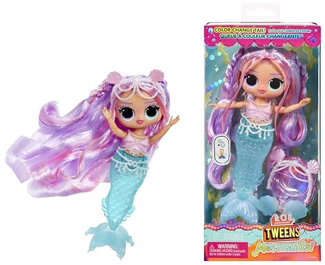 L.O.L. Surprise! Tweens - Mermaid Lana Marine - Fashion Doll with Colour Changing Tail, Movable Fin, and Beautiful Accessories – Toys for Kids and Collectors from 4 Years Old