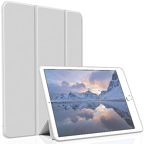 Figair Funda para iPad Air 3 / Pro de 10,5 pulgadas, TPU suave, parte trasera ultrafina, ligera, Smart Funda, Auto Sleep/Wecken Funda para iPad Air 3ª Generación/Pro de 10,5, gris