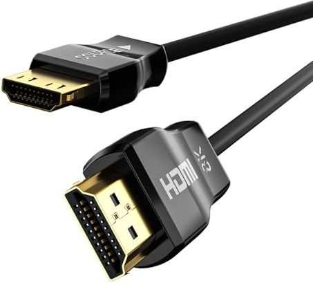 huaham Cable HDMI 2.1 de Fibra Óptica Certificado CL3 15m, Ultra Alta Velocidad 48 Gbps, 8K a 60 Hz, 4K a 120 Hz, Soporte eARC, Dolby, HDCP 2.2/2.3