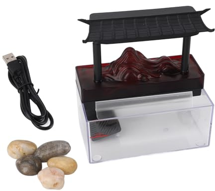 Fuente de agua LED para interiores, decoración compacta de escritorio con excelente material plástico, suministro USB para sala de estar, oficina en casa