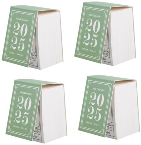 SEWACC 4stücke Tischkalender Im Vintage-design Handreißbarer Schreibtischkalender Für Zuhause Und Büro Für Planung Aufgaben Norwegisches