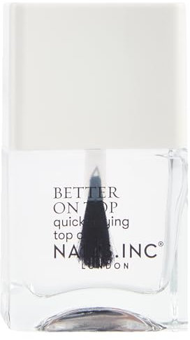 Nails Inc - Better On Top QUICK-DRYING Top Coat Nagellack - Schnelltrocknend in 45 Sekunden - Vegan & Tierversuchsfrei - Glänzender, Feuchtigkeitsspendender Top Coat - Perfekte Maniküre