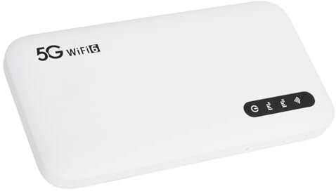 Mobiler 5G-WLAN-Hotspot für Reisen, Tragbarer 2,4-GHz- und 5,8-GHz-WiFi6-Hotspot-Router mit SIM-Kartensteckplatz, 16 Angeschlossene Geräte