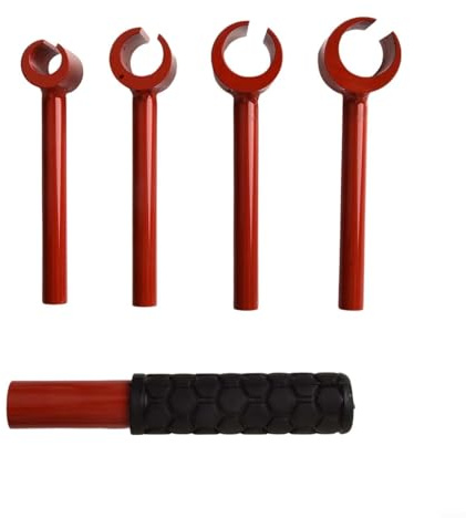 Bulevisiter Schrankscharnier-Einstellwerkzeug-Set, 5-teilig, Türscharnier-Schraubenschlüssel-Set mit Gummigriff für effiziente Installation und Reparatur