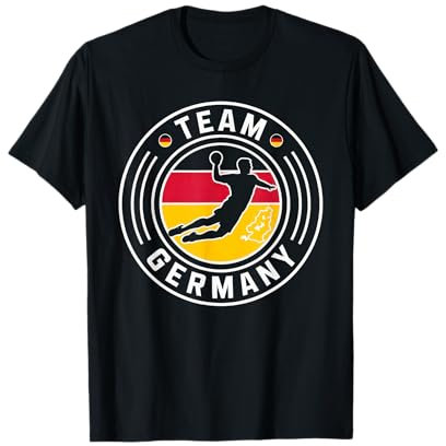 Handball Deutschland Trikot Handballspieler Handballspiel T-Shirt