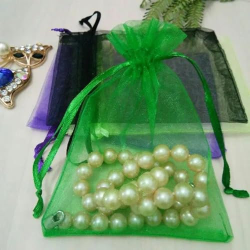 CTRSM Organzabeutel, Kleine Kordelzugtasche, 1000 stücke Drawable Organza Beutel Kordel Tasche Hochzeit Geburtstag Weihnachten Party schmuck verpackung Display Taschen Lagerung Tasche