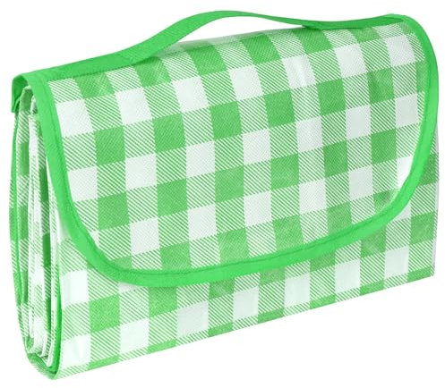 AYBUY Coperta da Picnic, Coperta da Picnic Impermeabile, 200 x 200 cm Coperta da picnic portatile e pieghevole, Adatto per l'outdoor, il campeggio, il parco e l'escursionismo(Verde)