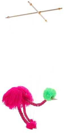 SUPVOX Straußenpuppe Mit Zugschnur Fadenpuppe Für Junge Mädchen Marionetten-Spielzeug Plüschtier Für Aufführungen Tierdesign Puppe Puppentheater-Requisite Kinderspielzeug Figurenbasteln
