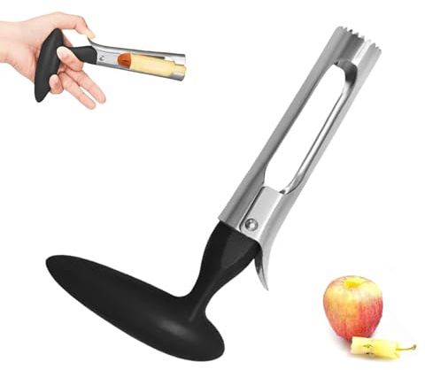 Apfelentkerner,Apfelausstecher Edelstahl,Apfelkernausstecher,Stabil Praktischer Apfelstecher,Kerngehäuse Ausstecher Apfel,Entkerner,Obstentkerner,Apfelkernentferner für Apple Corer,Birnen,Paprika