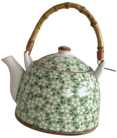 UKCOCO Teiera Ceramica Giapponese con Infusore Integrato per Tè Sfuso Elegante e Durevole Adatta per Casa e Regalo Raffinato