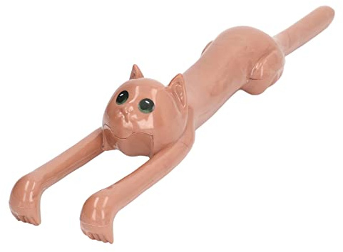 Rascador de espalda manual en forma de gato, herramienta de masaje de mano para personas mayores, lindo diseño de gato con mango cómodo, rascador de espalda de plástico para