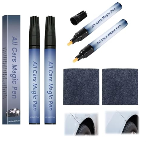 YQOPDEBD 4-teilige Set Lackstift Auto, Auto Kratzer Entferner, Autolack Kratzer Entferner Politur Auto, Lackstift Set mit Politur Tüchern für Kfz Oberflächen, Motorrad und Möbel Politur