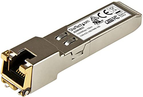 StarTech HPE SFP Transceiver Modul, 1000BASE-T, RJ45 100m, Kupfer | Ethernet, DDM, Hot-Swap, MSA-konform, Für HPE Switches und Router