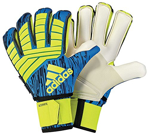 adidas Erwachsene Torwarthandschuhe Predator Ultimate, Solar Yellow/Black/Football Blue, 11, CW5582