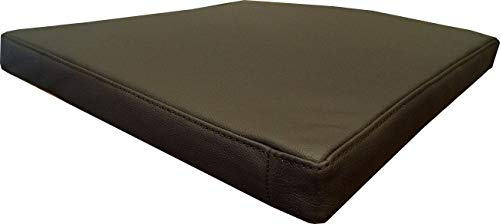 Quattro Meble Dunkelbraun Echtleder Sitzkissen Lederkissen Sitzpolster fur Sessel Stuhle Bank doppelt genähtes Echt Leder Kissen Sitzauflage Auflage Modell 1el (40 x 40 cm)