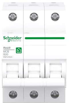 Schneider Electric Leitungsschutzschalter Resi9, 3-polig, R9F23320 | 20A, B-Charakteristik, 6kA