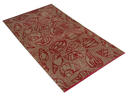Vossen Shells red Rock 100 x 180 cm