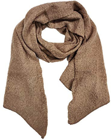 XXL Winter Unisex Schal Einfarbig Uni Farbe Cotton Wolle Star Fashion Stola Halstuch Raute mit spitz auslaufenden Enden (Khaki)