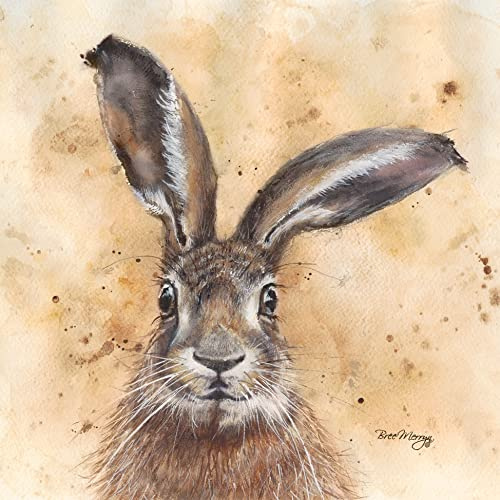 ReWu Osterservietten Osterhase Hase Braun 40 Stück (2er Set) 3-lagig 33x33cm Papierservietten Ostern Tischdekoration
