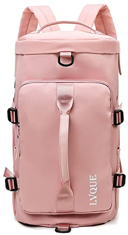 FANDARE Reisetaschen Fitnessstudio-Rucksack Handgepäck Duffel Tasche Sporttasche Übernachtung Tote Handtasche Damen Herren Weekender Tasche Schwimmtasche Trainingstasche mit Schuhfach