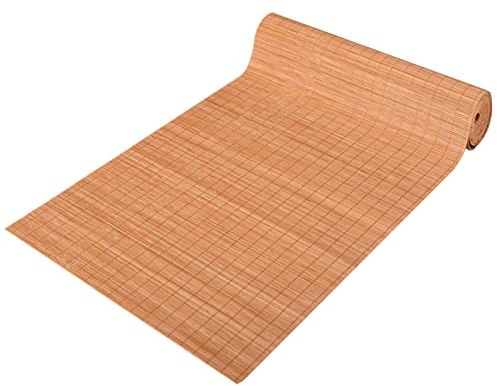 DOZRAN Tischläufer Bambuslatten-Teetassenmatten, Breit 30cm 40cm 50cm 60cm, Anti-Hot-Tischsets, Tischläufer Im Landhausstil für Esstisch/Teehaus (Size : 50x100cm/19.7x39.4in)