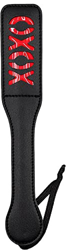 MILOPEDOX Leather Short Paddle Riding Whip 12 - Durable Equestrian Paddle - Leather Riding Crop Paddle - Equestrian Horse Whip - Whip Costume Accessory - Double Layer Crop