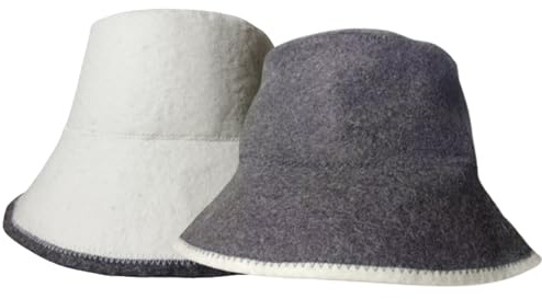 Sauna Hat 2PCS Felt Water Absorbent Sauna Hat for Women Men Regulate Temperature Fisherman's Sauna Cap Reusable Banya Hat Sauna Hat Wool Steam Sauna Hat for Sauna Longer, Bathhouse 2