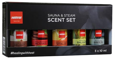 Harvia Set di infusioni per sauna e sauna a vapore, 5 x 10 ml