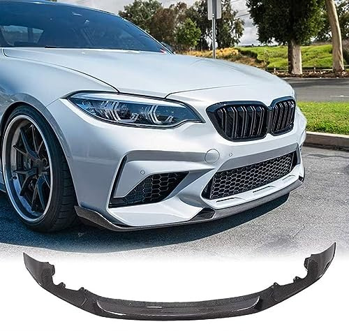 Frontal Alerón Spoiler Labio para BMW 2 Series F87 M2 Competition (M2C) Coupe 2018 2019 2020,Parachoques Delantero Labio Divisor Difusor Kit Carrocería