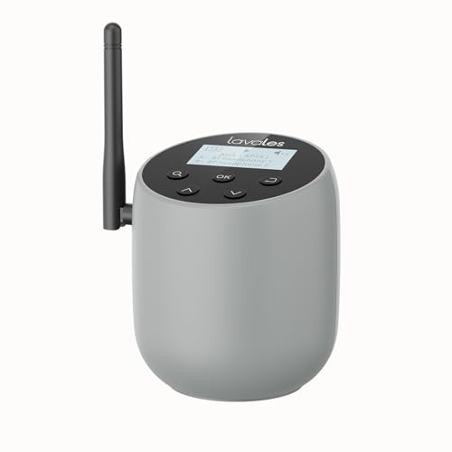 Lavales DS70 Bluetooth Transmitter for 99% of TVs to Wireless Headphone/Speaker, Optical/AUX/RCA Jacks and Mic Audio Output, Dual Device Connection, Low Latency, LCD Screen Volume Control