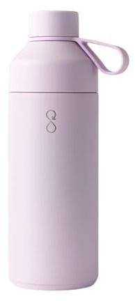 Ocean Bottle Big 1l | Stainless Steel Water Bottle | Reusable & Sustainable | Keeps Drinks Cold & Hot | Eco Friendly Gift (Lavender Haze)