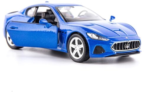 imtfzct Maserati GT Casting Car Model, scala 1/36, in lega di zinco, auto giocattolo per bambini, auto giocattolo per bambini, bambini, bambini, ragazzi, ragazze, regalo (blu