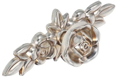 CHILDWEET European Style Paint Cabinet Door Handle Satin Kitchen Cabinet Pulls Antique Cupboard Handles Flower Design Zinc Alloy