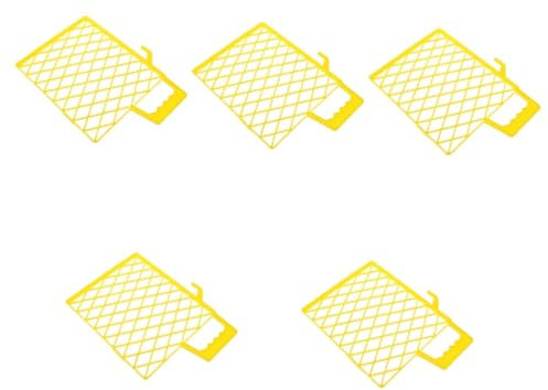 Angoily 5pcs Paint Supply Tray Plastic Paint Plate Inserts Mesh Screen Roller Pad