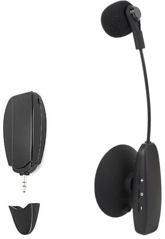 VBESTLIFE 2.4g Instrumentmikrofonempfänger Sender mit Saugnapfbecher für Gitarrenviolin -Cello -Akkordeon -Lautsprecher Live -Rausch -Reduktion Mikrofon
