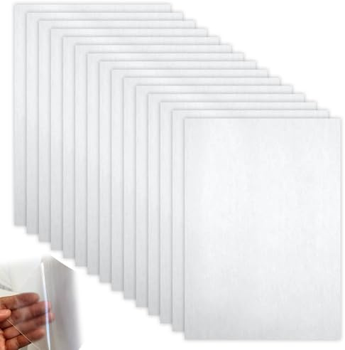 15 Sheets Double-Sided Iron-on Patch, A4 Size Iron On Adhesive Sheets | Self Adhesive Double Sided iron on interfacing Hot Patches for Sewing Iron On, for Clothing,Bags,Home,Fabrics,Blanket,Backing