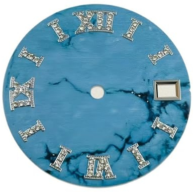 ATOMUSERLY Dial S con Logotipo de 28,5mm, Diamante Grabado, No Luminoso, Accesorios Reloj Calibre NH35/NH36, 1 ud