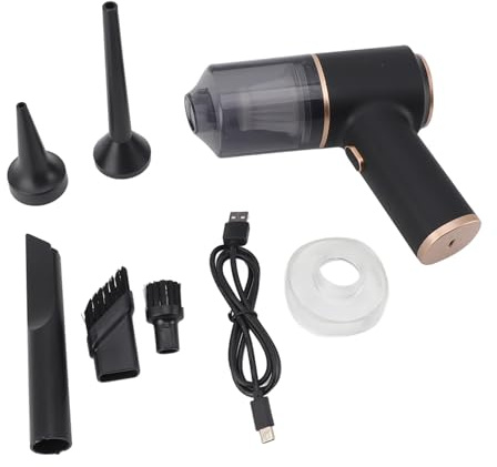 WAHEWUD Aspirateur de Voiture sans Fil Portable Mini Forte Aspiration 1800 mAh 12 V Convient pour Les Voitures Conception multifonctionnelle de soufflage et d'aspiration Contient