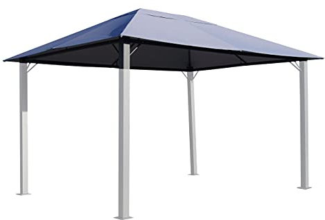 Ersatzdach für Pavillon Paris 3x4m Pavillondach Platingrau